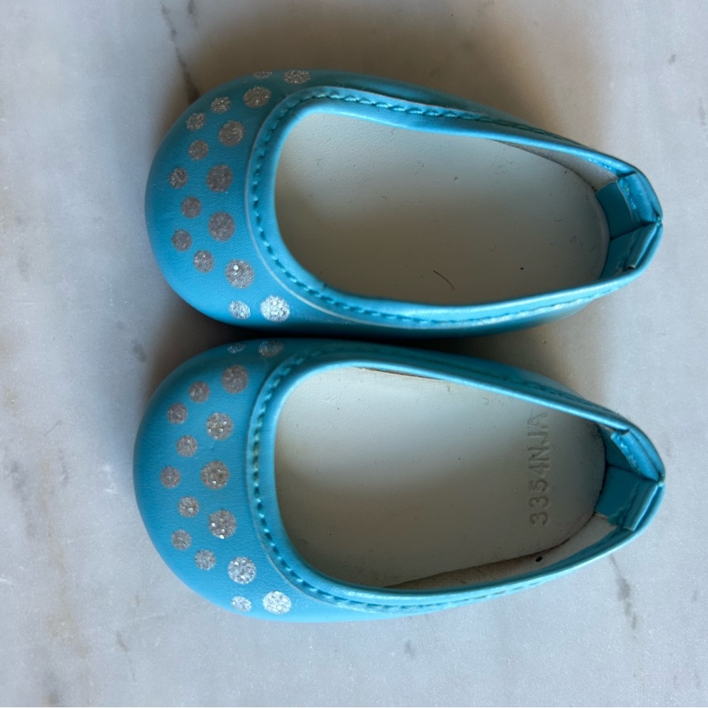 American Girl Doll Robin’s egg blue dress shoes